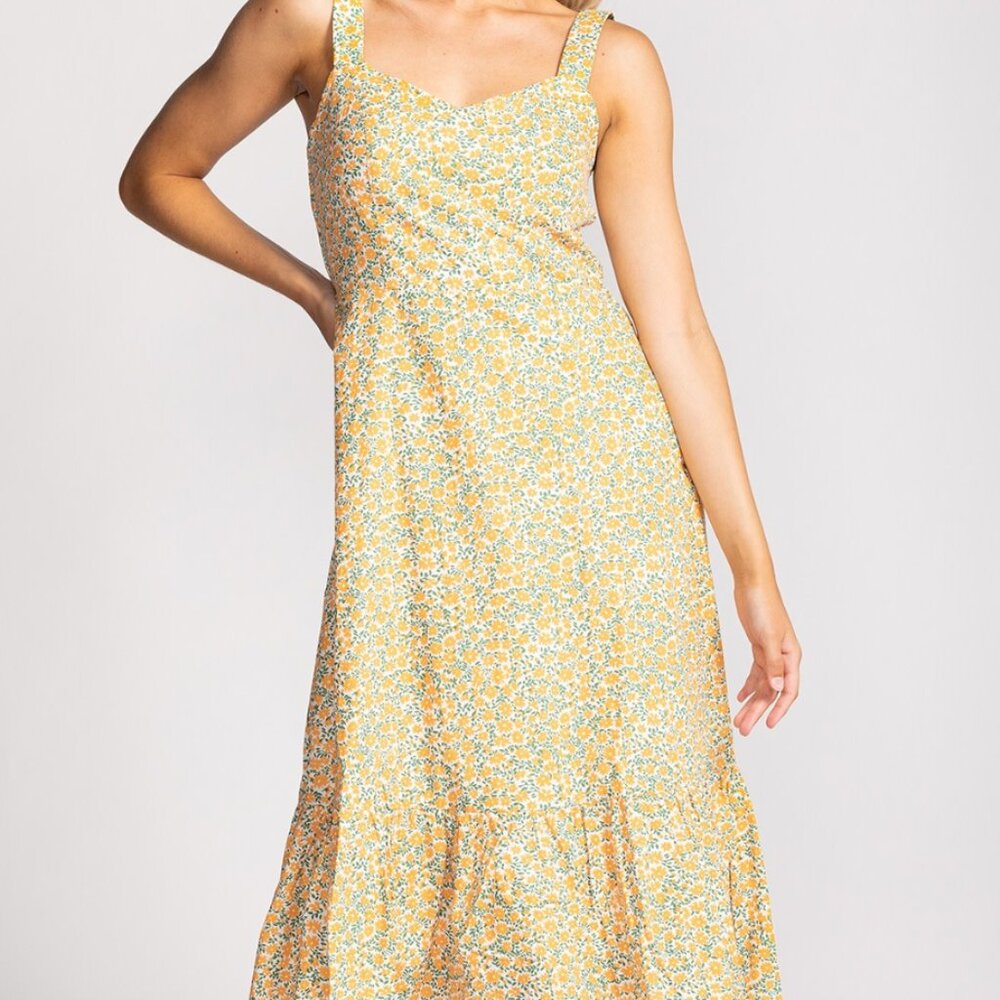 floral tiered mini dress